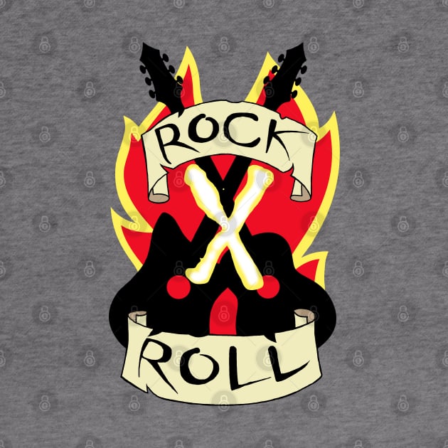 Rock X Roll Crop Top by artoflucas